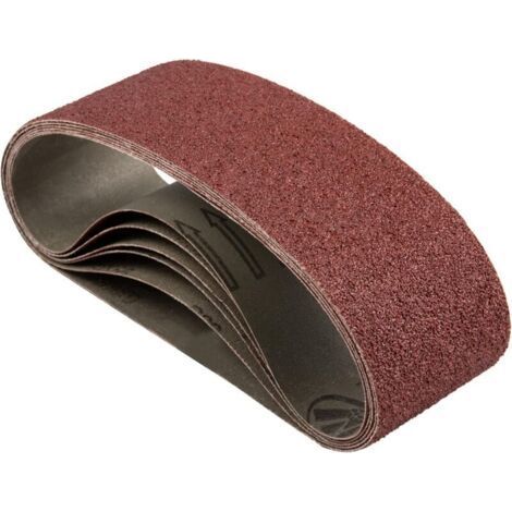 Bande Abrasive 75 x 533 mm, gruau grossier P40, pour ponceuse à courroie, pour le travail du bois, meulage, affûtage, polissage en métal (6 pcs) (1/5)