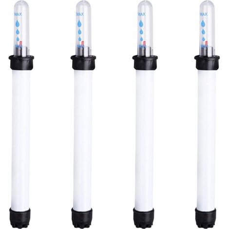 lot de 4 180 ml avertisseur de manque d'eau pour plantes, jauge de niveau d'eau pour plantes en pot, indicateur d'affichage du niveau d'eau (1/5)