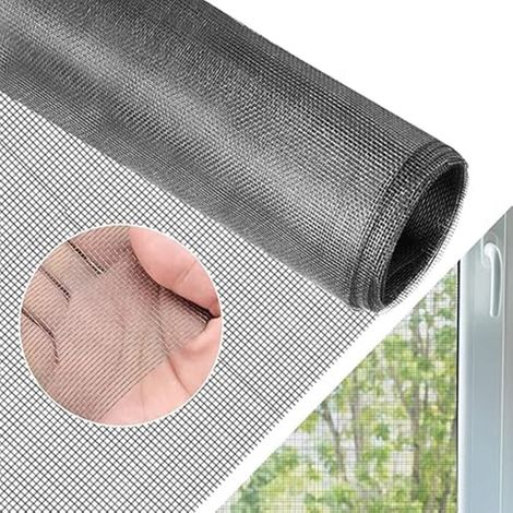 TRADE SHOP - Zanzariera A Rete Rotolo Da 1.4 X 2.5mt Con Maglia Fine Da 1.8x1.6mm Resistente 622161 - (1/5)