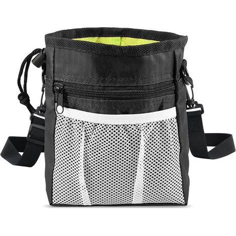 Sac à friandises pour l'entraînement canin - avec porte-sac à déjections - Noir (1/5)