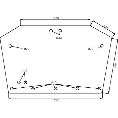 Lunotto posteriore superiore UNIVERSALE D7546 (1/2)