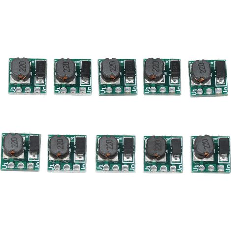 Lot de 10 modules élévateurs DC-DC de 1,5V/1,8V/2,5V/3V/3,3V/3,7V/4,2V à 5V carte amplificatrice T64 (1/5)