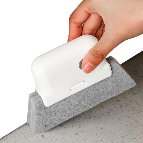 Sliding Door Track Cleaner with Non Slip Handle Window Sill