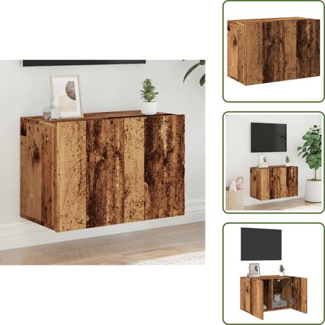 vidaXL TV-Wandschrank Altholz-Optik 60x30x41 cm