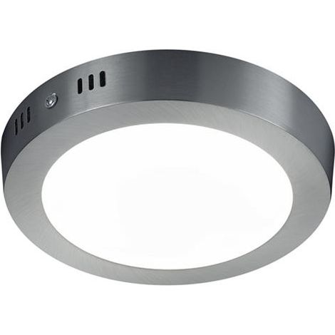 Plafonnier LED intégré CENTO argent 18cm Trio 3000K (1/2)
