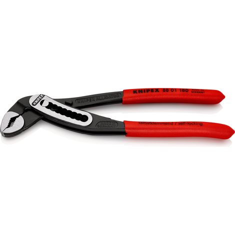 KNIPEX 88 01 180 SB Alligator® Water Pump Pliers with non-slip plastic coating black atramentized 180 mm (1/8)
