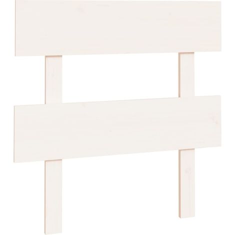 Maison Exclusive - Testiera per Letto Bianca 103,5x3x81 cm Legno Massello di Pino