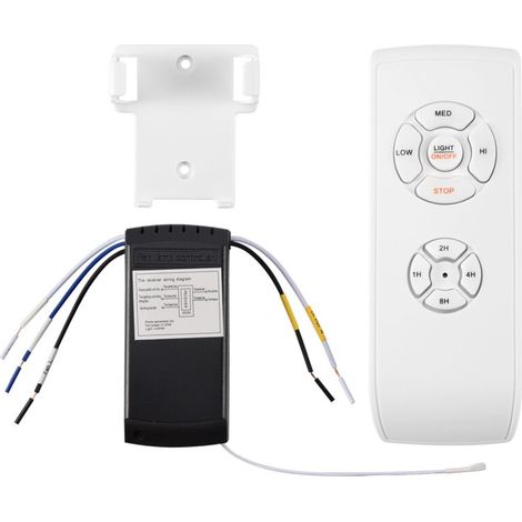 Fernbedienungsset für Deckenventilatoren, universell für kleine Deckenventilatoren, ohne Geschwindigkeitsregelung, Licht und Timer (1/4)