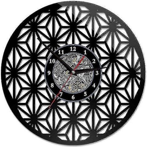 Horloge murale en vinyle Demon Slayer, style 9, idéale pour décorer votre chambre ou votre salon. Cadeau parfait. (1/4)