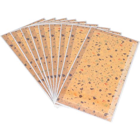 Lot autocollant mural imitation cristal, 9 pièces, adhésif imperméable, décoration salle de bain cuisine (1/5)