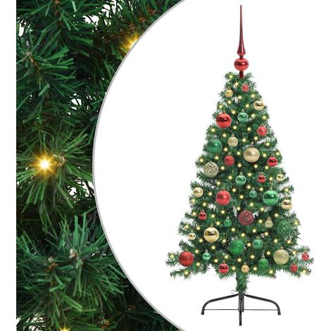 Albero di Natale  Albero natalizio  Albero festivo artificiale con luci integrate Verde 120 cm (1/5)