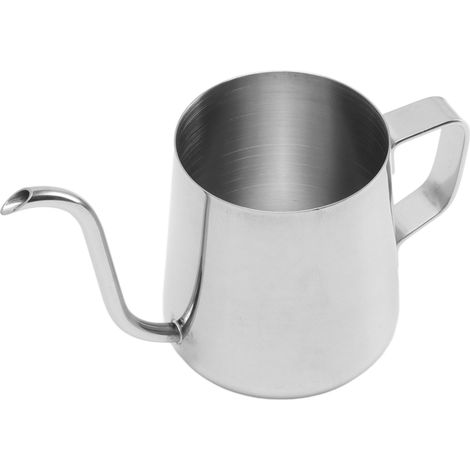 Bouilloire à café filtre à bec long et étroit en acier inoxydable 304, 250 ml, argentée (1/5)