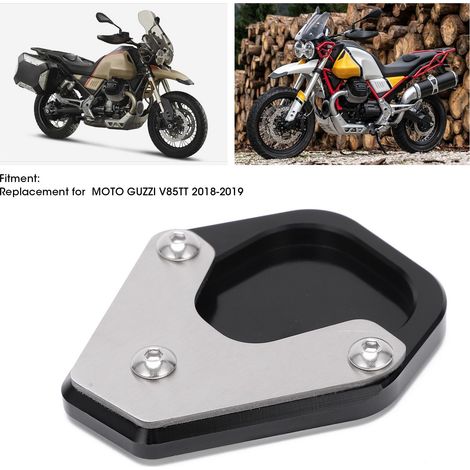 Plaque de Support d'extension de béquille latérale, remplacement en alliage d'aluminium CNC pour MOTO GUZZI V85TT 2018 – 2019 (1/5)