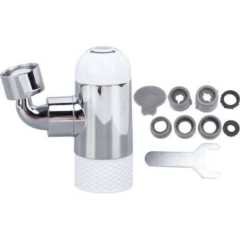 Aeratore universale anti-schizzo per rubinetto con prolunga girevole per lavello e lavabo, ideale per bagno e cucina, con 4 modalità di funzionamento. (1/5)