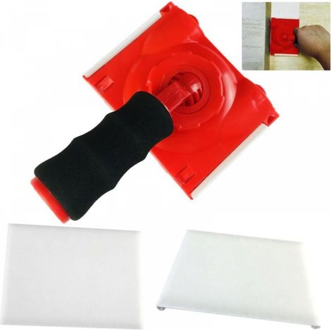 Coupe-bordures de peinture avec deux tampons de rechange, outil de pulvérisation de bord, coupe-bordures de peinture pour pulvérisation murale (1/5)