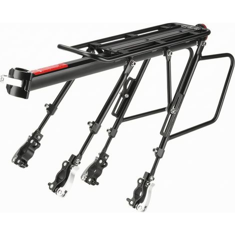 Adjustable Rear Bicycle Rack in Aluminum Alloy, Durable, Bicycle Luggage Rack with Quick Attachment, for City, Commuters (1/5)