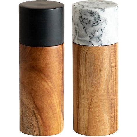Salt And Pepper Grinder Set,stainless Steel Manual Pepper (1/5)