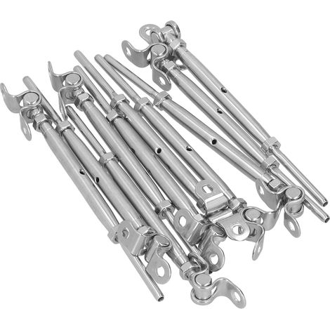 Kit de garde-corps à câbles en acier inoxydable, kit de quincaillerie pour garde-corps à câbles à angle réglable pour rampes d'escalier 1/8