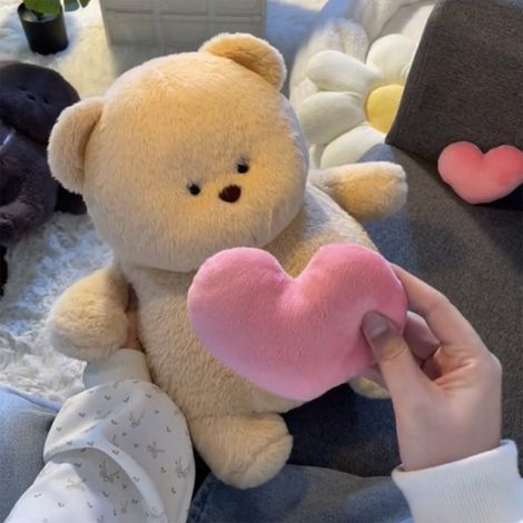 Peluche Ours Parlant - Enregistrement Vocal Intégré - Cœur Réactif - Idéal Pour Noël Anniversaire Saint-Valentin - 20 cm - 1 Pièce (1/5)