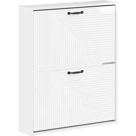 Wall-Mounted Shoe Cabinet HAARLEM 71 x 17 x 86 cm vidaXL (1/5)