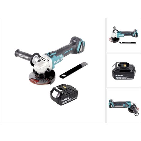 Smerigliatrice angolare a batteria Makita DGA 506 G1 18 V 125 mm brushless + 1x batteria ricaricabile 6,0 Ah - senza caricabatterie (1/5)