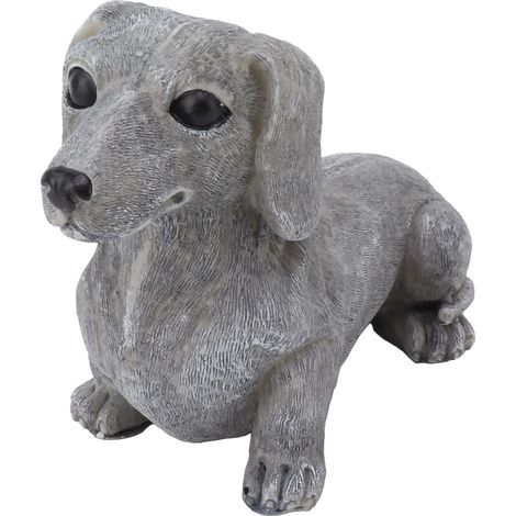 Statues de chien pour jardin, à faire soi-même, réalistes, en résine, résistantes aux fissures, décoration pour cour et pelouse, teckel