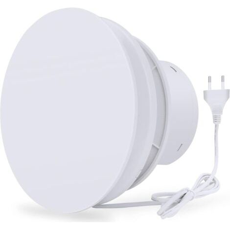 Ventilateur d'extraction 130 mètres cubes/heure, 12 watts, fonctionnement silencieux, avec moustiquaire, convient aux salles de bains et aux serres, indice de protection IPX4. (1/5)