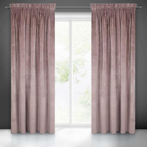 Eurofirany Villa - Tenda in velluto morbido arricciato, 1 pezzo, elegante, liscia, 290 g/m2, tinta unita, soffice, moderna, classica, per soggiorno, camera da letto, lounge e cipria, 140 x 270 cm (1/5)