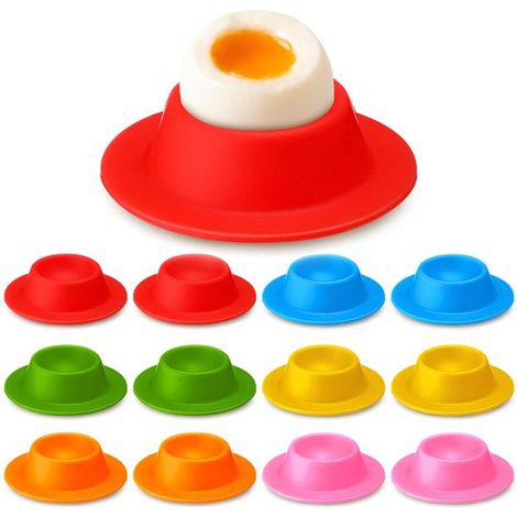 Huevera de cerámica con 4 soportes. Perfecta para el desayuno, la cocina y otras comidas. Fácil de limpiar. Un detalle nostálgico para la cocina (1/4)