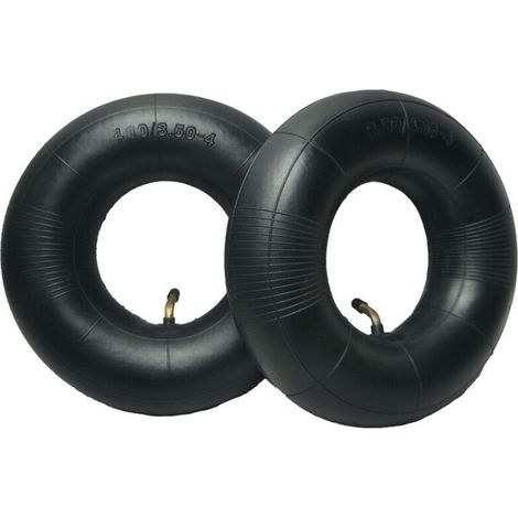 Chambre à air 4.10/3.50-4 – Tige de valve TR87 incurvée – Caoutchouc isobutène haute performance – Pression maximale 30 PSI (1/5)