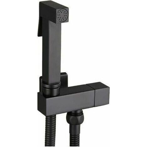 Kit bidet completo per WC - Ottone - Nero - Per una maggiore igiene personale e comfort -Crezuo
