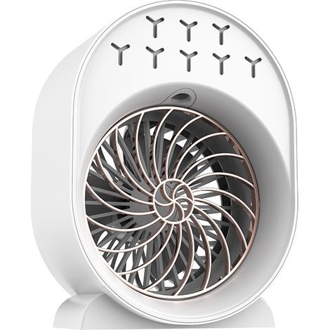 Ventilateur de climatisation USB, refroidissement en 3 secondes, ventilateur humidificateur USB avec veilleuse. (1/5)