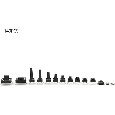 140 PCS 14 Valeurs Boutons Poussoirs Tactiles Micro SMD DIP Interrupteur Tactile (1/5)