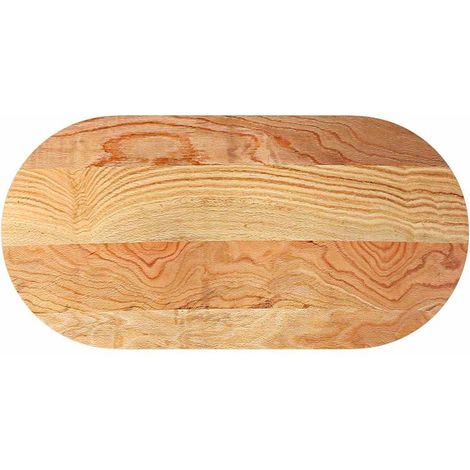Dessus de table  Dessus de bureau  Plateau de table 120x60x2 cm bois de chêne massif ovale