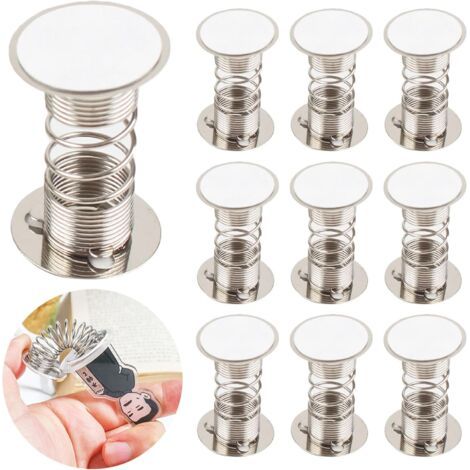 BUNTHAUS 50pièces Ressort pour Tableau de Bord de Voiture Base à Ressort Adhésive pour Figurine Oscillante Support Décoratif pour Intérieur Automobile (1/5)