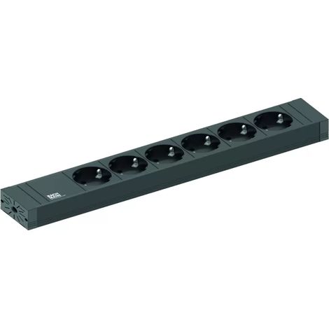 Bachmann 420.0018 Steckdosenleiste Schwarz Schutzkontakt 1 St. (1/2)