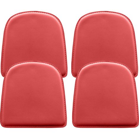 Pack x4 Coussin Magnétique pour Chaise - Polyuréthane - Stylix Rouge