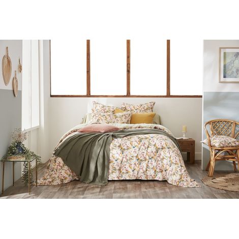Housse de couette réversible 140 x 200 cm – Double Gaze de Coton Imprimée Clarence –