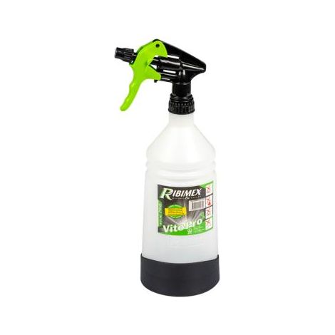 Ribimex – Vaporisateur 1 litre pour produits alcalins – Plastique résistant – Pulvérisation précise – Entretien jardin et terrasse