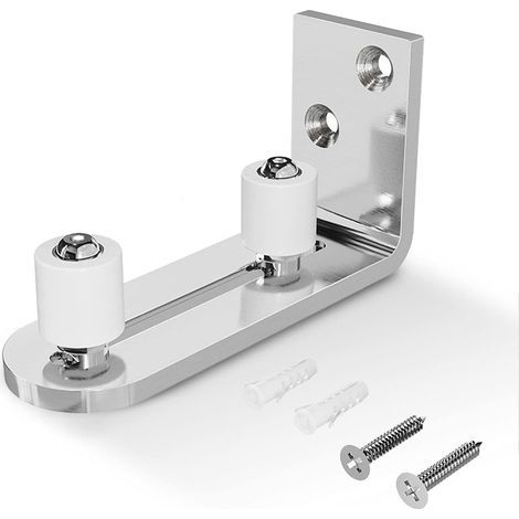 Ajustable Guide de Plancher Mur/porte Guide Inférieur Pour Porte en Bois Coulissante Acier inoxydable (1/5)