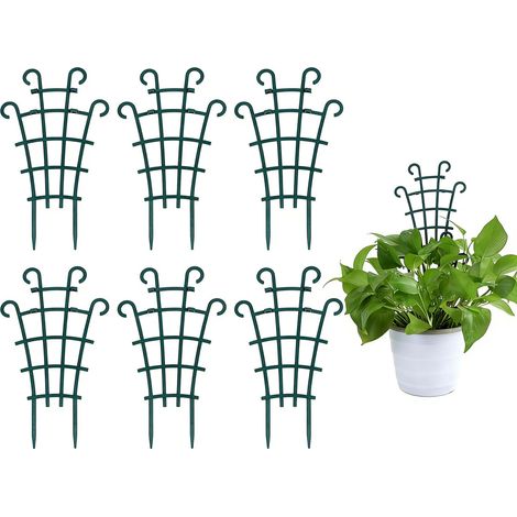 Petit treillis d'intérieur, treillis pour plantes grimpantes en 6 parties, idéal pour les plantes grimpantes et les plantes en pot. (1/5)