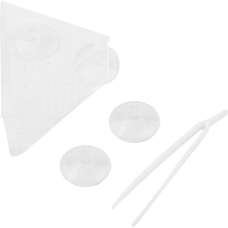 1 distributeur de nourriture pour aquarium, en acrylique, avec ventouses, pour vers rouges et artémias (1/5)