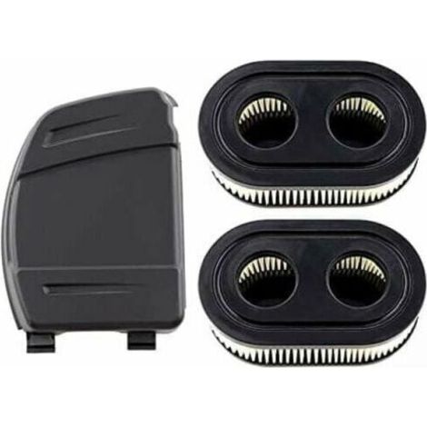Set di 2 filtri dell'aria con coperchio per motori Briggs & Stratton 550E, 575EX, 575IS, 625EXI, 650EXI, 675EXI, 675IS, sostituisce i pezzi 594106, 798339, 798452, 593260.