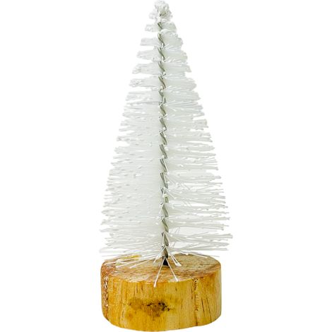 Árbol de Navidad artificial blanco para decoración 10,5 cm (1/5)