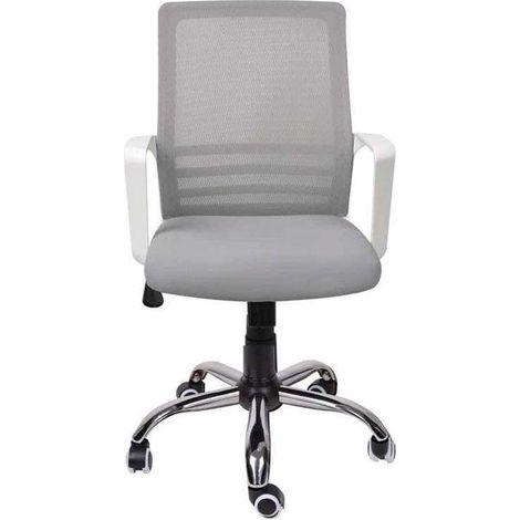 Silla despacho giratoria elevable gris, 55cm(ancho) 92/102cm(altura) 63cm(fondo). (1/2)