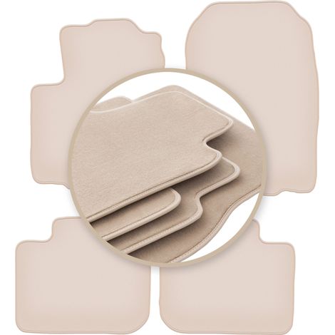Tapis beiges PREMIUM pour : Mitsubishi Colt VI Z30 à hayon 2004-2008 (1/5)