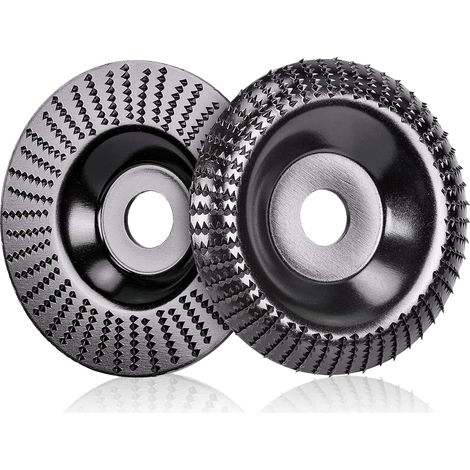 CSPARKV 2 piezas Discos de madera para amoladora angular Ø 125 mm x 22 mm, amoladora de madera de corte rápido y discos abrasivos para amoladora angular, pulido, tallado, lijado
