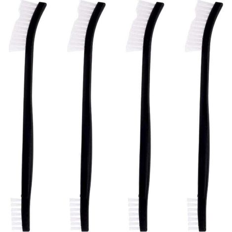 Stück doppelseitige Nylon-Reinigungsbürsten, kleine Multifunktions-Reinigungsbürsten, langlebige Nylonbürsten zum Reinigen von Spalten, Schmuckreinigungsbürsten, Fahrrad, Auto, Duschkopf (1/4)