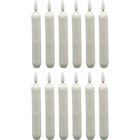 12pièces Lot de Bougies LED sans Flamme Électriques pour (1/5)