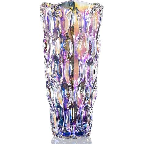 Florero de cristal, 24 cm, jarrón de cristal moderno, grande, nórdico alto, florero grande, tulipanes，decoración de mesa, fiesta de inauguración de (1/5)